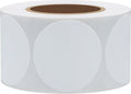 Hybsk White Color Coding Dot Labels Round Semi Gloss Paper Stickers Adhesive Label (1.5 inch)