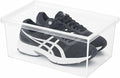 Superio Shoe Box Modern Storage Container - 6.5 Quart/6 Liter, Stackable Plastic Shoe Box Organizer (13.5"L x 8.35"W x 5.2"H)