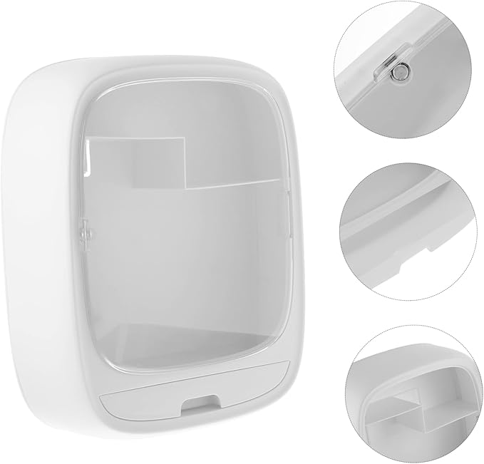 Cabilock 1 Piece Storage Shelf Plastic Storage Box Organizer Box Wall Mounted Shelves for Storage Paper Holder