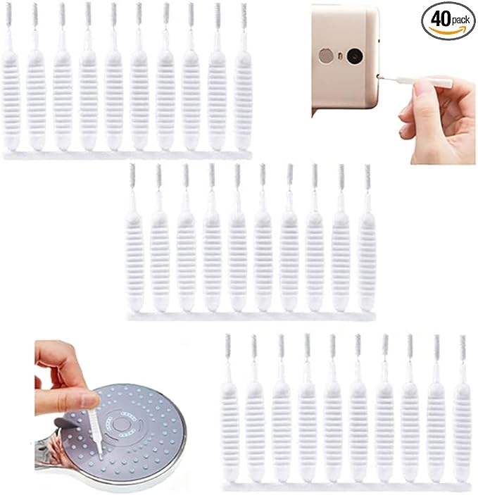 Gap Hole Anti-Clogging Cleaning Brush, 2026 Upgrade Shower Head Cleaning Brush for Small Hole Shower Head Cleaner Tool Multifunctional Holes Cleaning Brushs for Pore Small Nozzle Keyboard