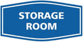 Signs ByLITA Fancy Storage Room Sign (Blue) - Large 2 Pack