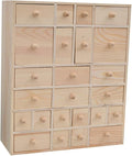 FMURY Wooden Box Vintage Wooden Storage Box Multi-Drawer Jewelry Storage Cabinet Desktop Storage Cabinet