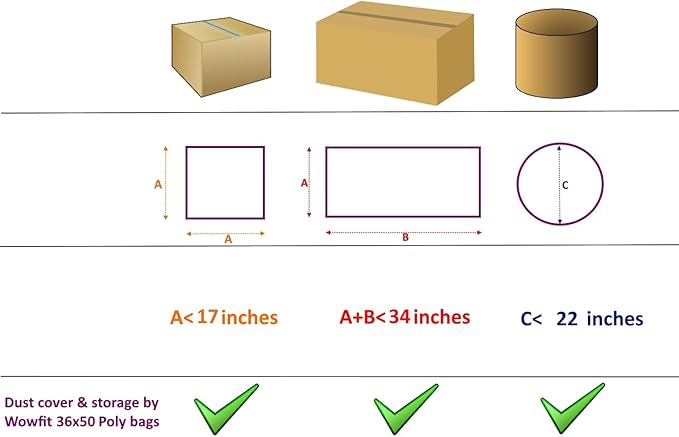 Wowfit 5 CT 36x50 inches Extra Large Clear Plastic Bags, Durable and Multipurpose, Transparent for Attic and Basement Storage (1.6 Mil Flat Bags)