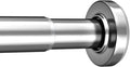 AmazerBath Spring Tension Shower Curtain Rod, 31-46.5 Inches Heavy Duty Tension Rod Rust Proof Bathroom Curtain Rod, Adjustable No Drill Easy Segmented Installation, Chrome