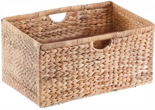 Vintiquewise Foldable Natural Water Hyacinth Storage Bin (Set of 3 Large)