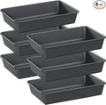 Kutesna 6 PCS Large Plastic Drawer Organizer, 9"×6" Desk Drawer Organizer and Storage Trays, Versatile Plastic Storage Bins for Makeup Vanity, Jewelries, Kitchen Utensils, Bathroom and Office