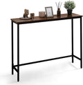 CAPHAUS 41” Classic Console Table for Entryway, Modern Sofa Tableau for Living Room, Industrial Console Mesa, Snack Entrance Accent Behind Couch Plant Table for Hallway, Rustic Oak