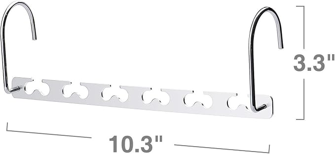 HOUSE DAY Space Saving Hangers for Clothes 20 Pack, Heavy Duty Hanger Organizer | 30 Lbs Capacity |, Metal Magic Hanger, Sturdy Multi Hangers, Closet Space Saver Closet Organizers and Storage