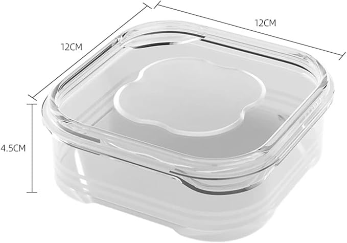Food Storage Container Fresh Frozen Meat Preservation Box Refrigerator Food Retain Freshness Transparent Storage Jar Home Kitchen Vegetable Storage Organizer(Clear-350ml,1-Tier_1PCS)