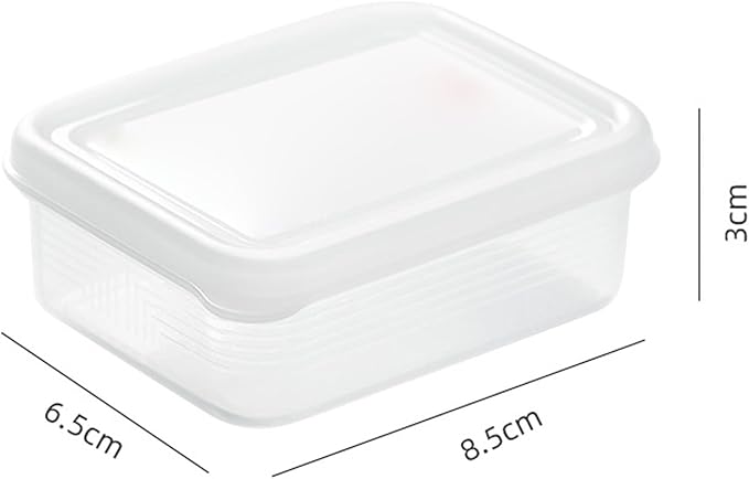 Fruit Storage Containers for Fridge, Bacon Container for Refrigerator, 4PCS Frozen Meat Box Good Sealing Food Grade Refrigerator Storage Container Food Preservation Organizer Box
