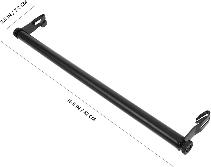 Luxshiny Closet Rod Heavy Duty Clothes Drying Rack for Wire Shelving Hanging Bar for Wardrobe Storage Indoor Laundry Room Use No-Drill Installation 16.53 X 2.83 X 0.86 in