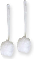 Amazon Brand | Ring King Toilet Bowl Mop for Deep Clean |Pack of 2 Long Plastic Handled Swab – 13 Inches Soft Toilet Brush for Dead Corner | Silk Scrubber for Toilet Bowl, Washbasin, Bathtub & Tiles