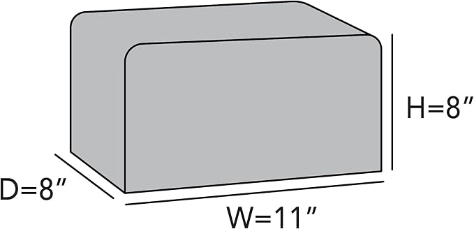 Covermates Keepsakes Rectangular Appliance Cover – Quilted Kitchen Appliance Cover for Countertop Storage – Dust Protection – Stain Resistant – Washable – Slip-On Appliance Design, Cream