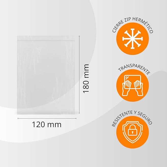 Clear Hermetically Sealed Plastic Bags Ideal for Freezing Food Storage Document Reusable and Preservation Bags - Ofituria
