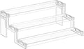 Lifewit Spice Rack, Perfume Cologne Organizer, Cupcake Stand, Tool-Free Assembly, Display Riser Shelf, Seasoning Figurine Makeup Holder, Room Decor, Kitchen Cabinet Storage, Clear, 12in-3 Tier, 1 Pcs