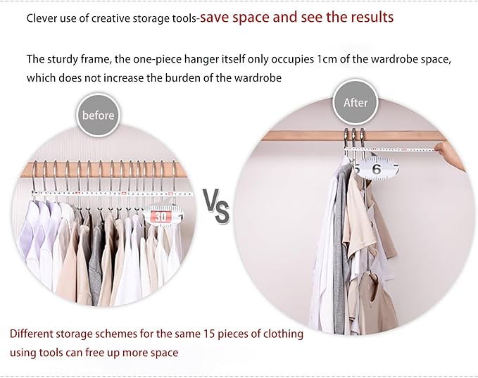 3 Pack 5 in 1 Hangers Blouse Tree Hangers Non Slip Space Saving Clothes Hanger Multi-Layer Clothes Hanger Stainless Steel Sweater Shirt Hanger Closet Storage Organizer(White)