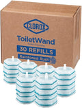 Clorox ToiletWand Disposable Toilet Cleaner Refills, Rainforest Rush Scent, 30 Count, Kills 99.9% of Germs, Touch-Free Toilet Cleaning