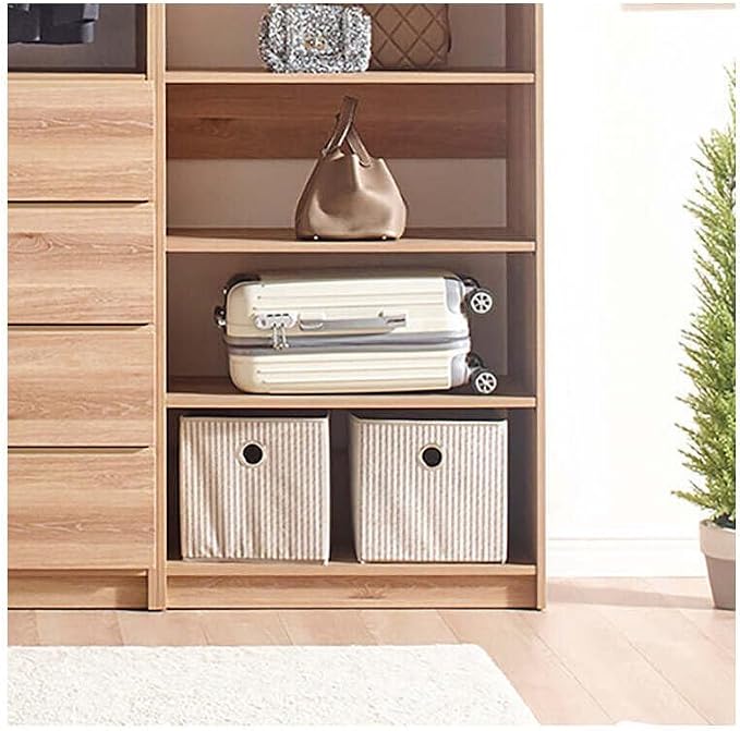 Maykoosh Closet System Organizer - Customizable Walk-in Wardrobe Storage Oak/Model BDE 3 Closet