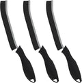 FOOGWEE Hard Bristle Crevice Cleaning Brush - Home Cleaning Tools, Multi-Purpose Crevice Supplies for Kitchen, Bathroom, Toilet, Window, Vehicle, Faucets, Grout, Home (3, Black)