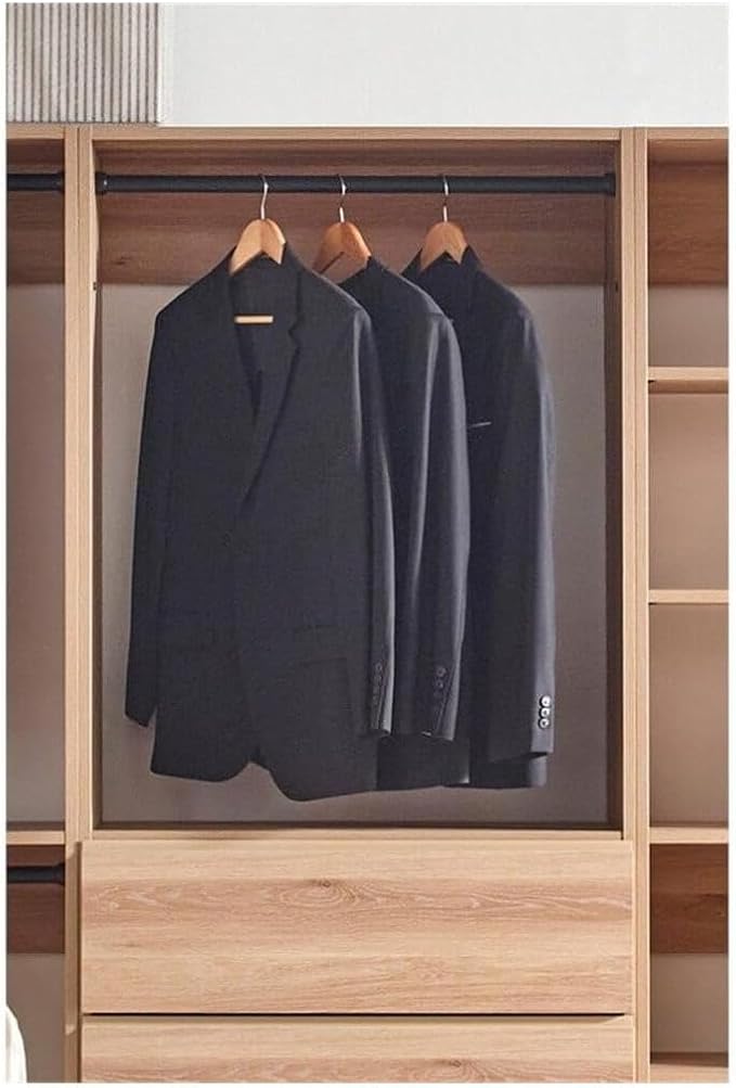 Maykoosh Closet System Organizer - Customizable Walk-in Wardrobe Storage Oak/Model ADE 3 Closet