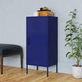 Steel Storage Cabinet with 2 Adjustable Shelves and Levelers, Sturdy Organizer for DVDs, Multimedia Appliances, Books, and Small Essential Items