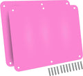 17.5inchX11.5inch Large Stainless Steel Plate for Magnets, 3M Adhesive Back, Mounting Screws, Ideal for Magnetic Shelf, Spice Holders, Colorful Magnets as a Gift. Mount Anywhere! (Pink, 2 Pack)