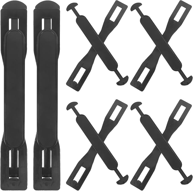ULTECHNOVO Heavy Duty Plastic Box Handles for Cardboard Boxes, Ergonomic Black Carry for Moving, Shipping & Packaging, Replacement Lift Handles for Corrugated Cartons and Gift Boxes