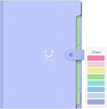 Forvencer Accordion File Organizer, Letter Size, 7 Pocket Expanding File Folder, Cute File Folder with Labels, Portable File Organizer for School Office Supplies, Folders for Documents, Purple