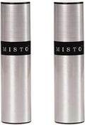 Misto Gourmet Olive Oil Sprayer Set of 2 Aluminum Bottles - Refillable Pump Mister for Cooking, Salads, Grilling - 3.2 oz Each, No Propellants