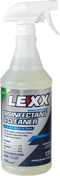 LEXX® RTU Broad Spectrum Disinfectant & Cleaner Spray - EPA Registered, Kills 99.99% of Bacteria - Hospitals, Schools, Offices, Homes - Citric Acid, Safer Choice, Non-Toxic, No Bleach - 32 fl. oz.
