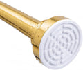 Ausemku Shower Curtain Rod - 32-104 Inch Rustproof Tension Rod, Non-Slip Spring Design, No Drilling Adjustable Curtain Rod for Bathroom, Kitchen, and Closet（Gold）