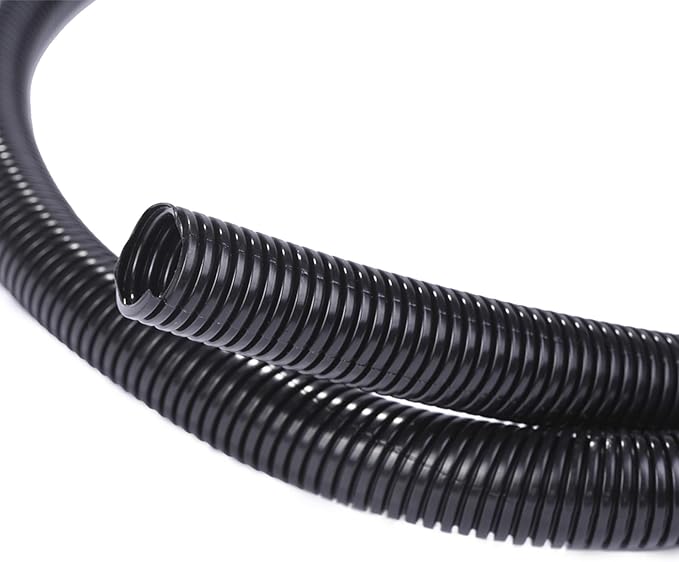 Alex Tech 100ft - 1/2 inch Split Wire Loom Tubing - Black