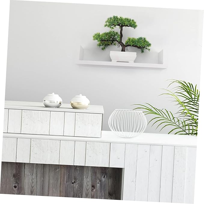 Cabilock 3pcs Capacity Wall Storage Rack Mountable Shelves for Bedroom Rustic Wall Organizers