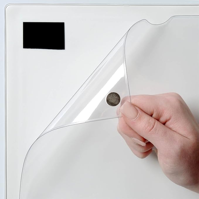 StoreSMART® Magnetic Closure Pockets - Magnetic-Back - 11" x 17" - 50-Pack - White - MCP3512MB-W-50