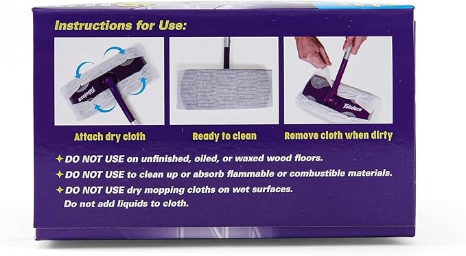 Fabuloso Dry Cloths - Sweeping Pads for Use with Fabuloso Dry + Wet Sweeper for Bold and Bright Cleaning Experience - Clean Your Floors with Ease, 16 Count - 10 Pack
