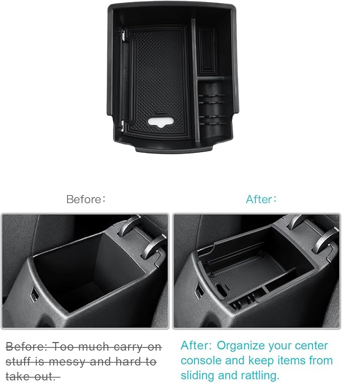 CDEFG for 2025 2026 Hyundai Venue Center Console Organizer Tray for Hyundai Venue 2020-2025 2026 Accessories Middle Organizer Armrest Storage Box Arm Rest Insert Tray