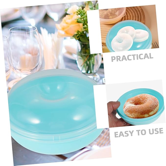MAGICLULU 2pcs Doughnut Box for Kitchen Countertop Airtight Bread Containers for Storage