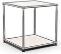 Nightstand Modern Storage Cabinet White A Versatile Free-Standing Organizer for Home Office Décor, Green (White Upgrade, A-15 D x 15" W x 15" H)