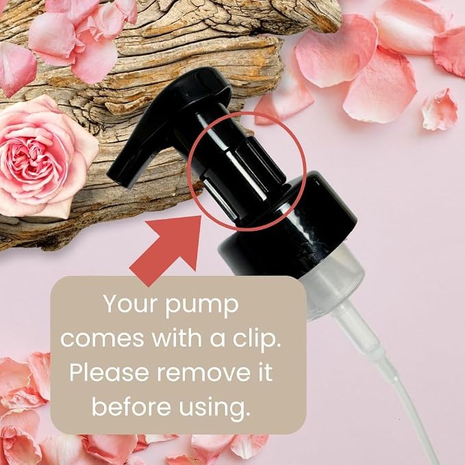 14 oz Plastic Foaming Soap Bottle Dispenser (Gray/Black) | refillable, countertop bottle, for kitchens, for bathrooms, luxurious foam