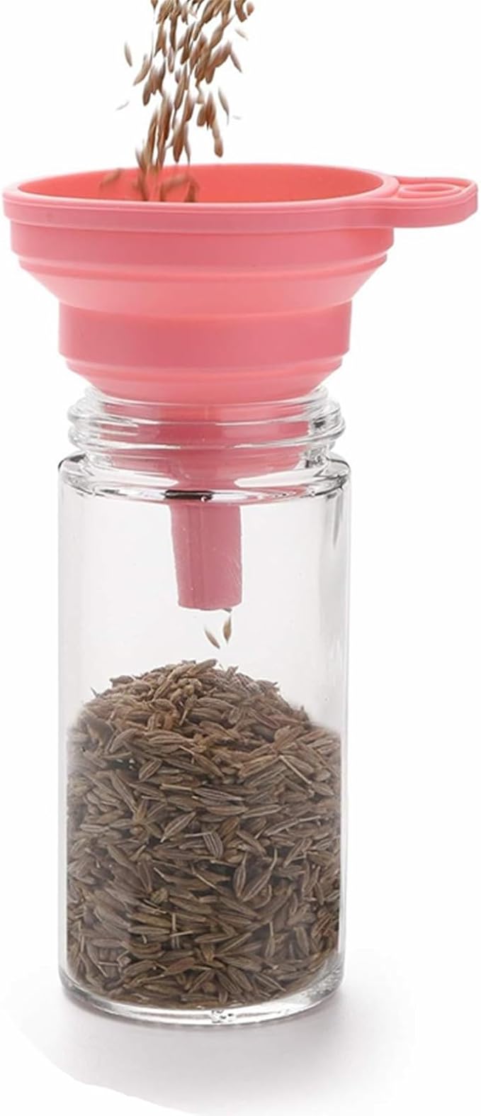 Tebery 12 Pack Round Spice Bottles 3oz Glass Spice Jars with Silver Metal Lids, Shaker Tops, Wide Funnel and Labels