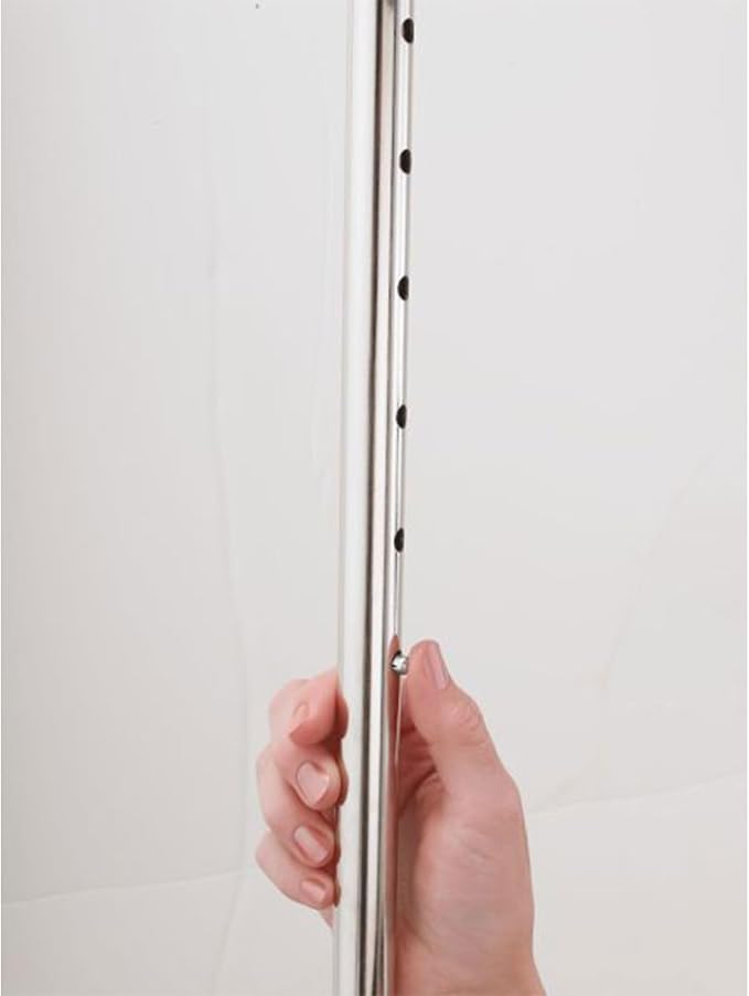 Rev-A-Shelf 26"-35" Pull Down Adjustable Side Mounted Closet Rod with Telescoping Handle for Custom Closet Systems, Min Opening Width of 26", Chrome, CPDR-2635