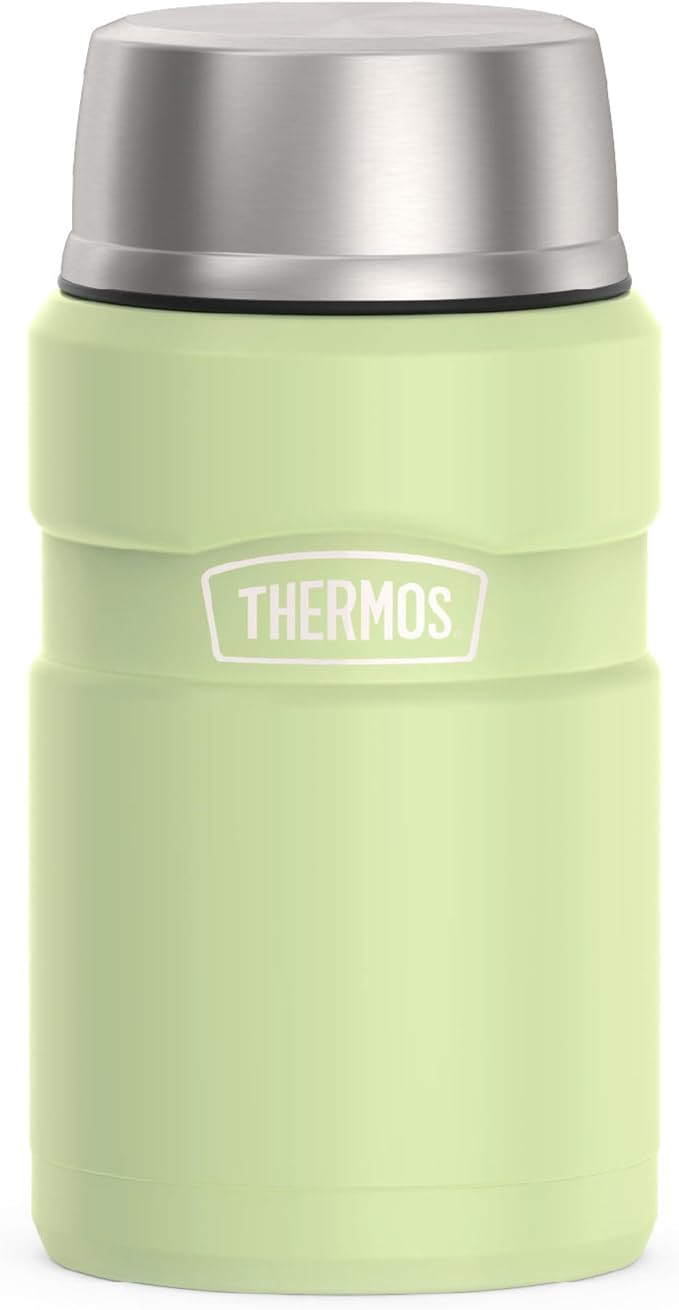 THERMOS Stainless King Vacuum-Insulated Food Jar, 24 Ounce, Matte Green