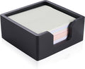 Concrete Sticky Note Holder for 3x3 Inch Post Note - Cement Self-Stick Note Memo Pad Holder, Post Notepad Dispenser Organizer, Modern Desk Accessory for Office & Home, Black