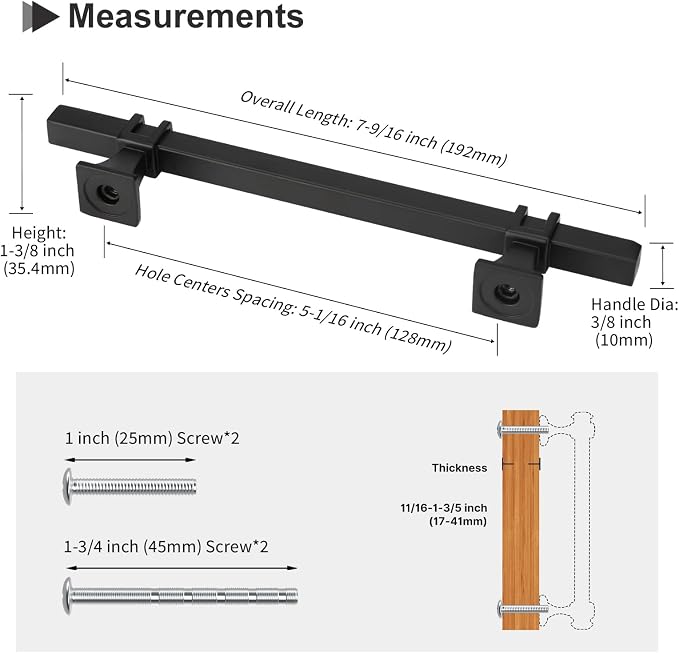 25 Pack 5 Inch Cabinet Pulls Black Cabinet Handles Matte Black Drawer Pulls Kitchen Cabinet Handles Kitchen Cabinet Hardware