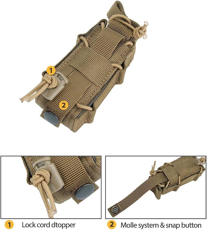 EXCELLENT ELITE SPANKER Open Top M4 M14 M16 AR15 Mag Pouch and Single Pistol Mag Pouch Flashlight Holder Magazine
