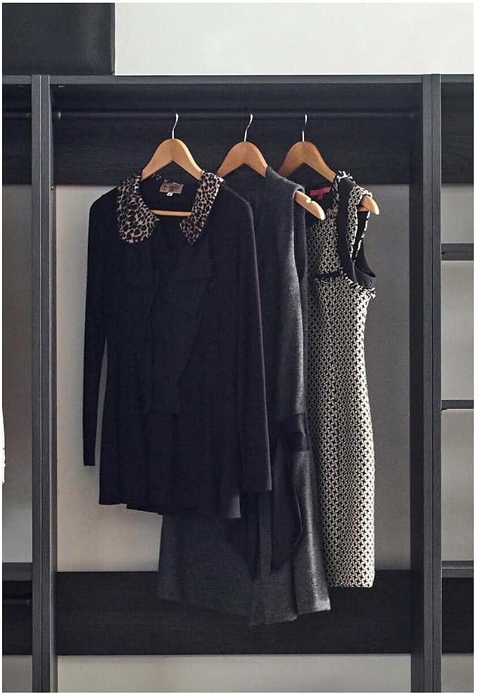 Maykoosh Closet System Organizer - Customizable Walk-in Wardrobe Storage Black/Model ABE 3 Closet