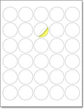 1.5 inch Round Labels Printable Circle Stickers - 8.5" x 11", 200 Sheets | Laser/Inkjet Printing, comes with Print Templates