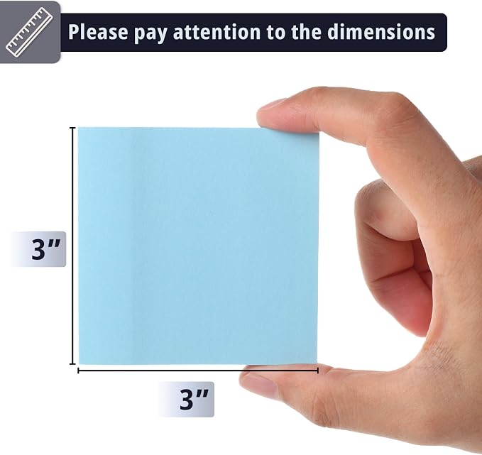 Mr. Pen- Sticky Notes, 3"x3", 12 Pads, 720 Sheets, Pastel Colors | Sticky Notes Bulk, Self-Stick Note Pads, Perfect for Office, School, Home, Study & Organization