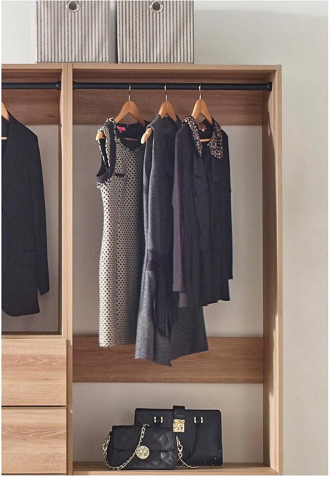 Maykoosh Closet System Organizer - Customizable Walk-in Wardrobe Storage Oak/Model EDB 3 Closet