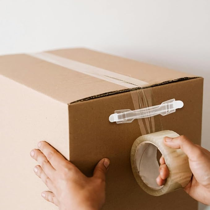 30Pcs Carry Handle Straps for Cardboard Boxes - Durable Plastic Replacement Box Handles for Moving Storage and Heavy Object Transport Easy to Carry